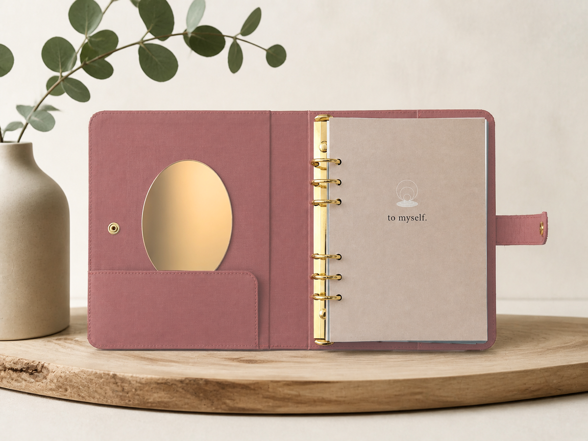 to myself. Journal in Rosa – Innenansicht